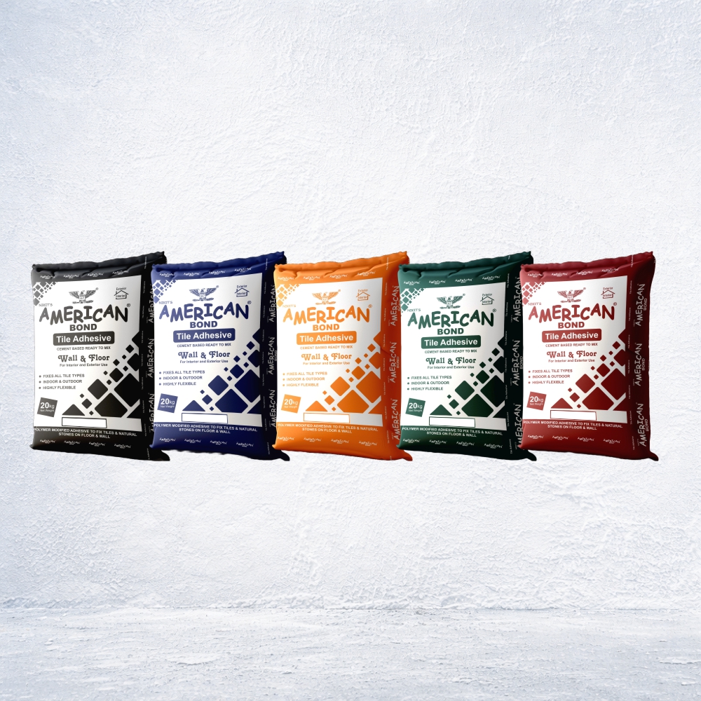 American Bond Tile Adhesive — Grey & White